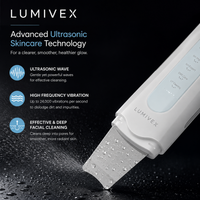 LUMIVEX ultrasonic facial scrubber/cleanser