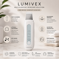 LUMIVEX ultrasonic facial scrubber/cleanser